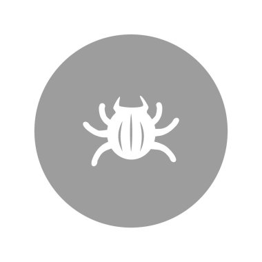 Böcek düz simgesini, vektör, illüstrasyon