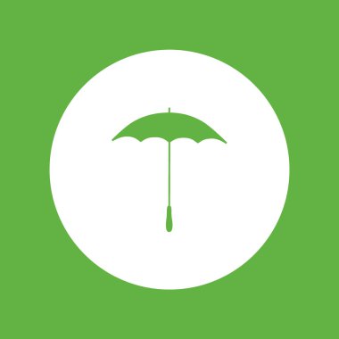 şemsiye ağ simgesi, vektör illüstrasyonu 