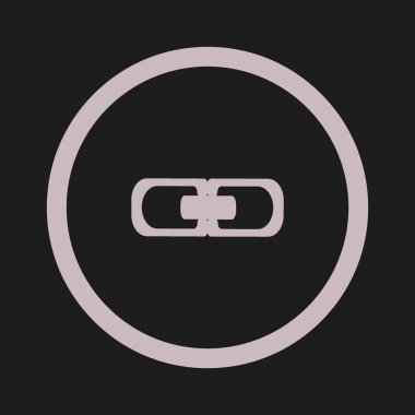 zincir baklalarinin vektör çizim minimalist simgesi