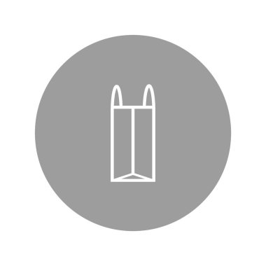 minimalist vektör simgesi alışveriş çantası