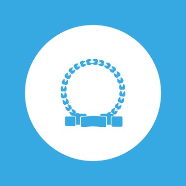 kupa düz simgesi, vektör illüstrasyonu 