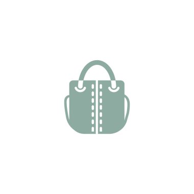 kadın el çantası düz simgesi 