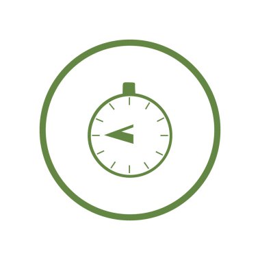 Kronometre web simgesi, minimalist vektör çizim