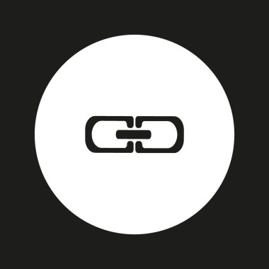 zincir baklalarinin vektör çizim minimalist simgesi