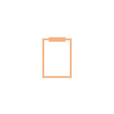 minimallistic vektör simgesi olarak Pano kağıt levha ile