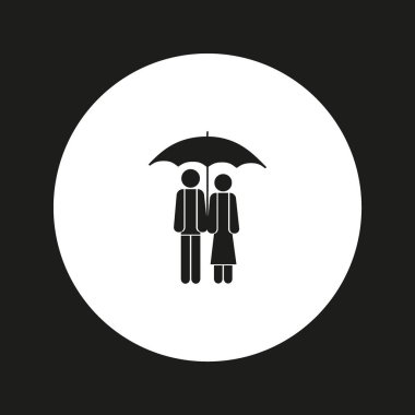 adam ve kadın ayakta birlikte vektör simgesi