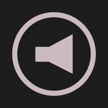 megafon basit simge vektör çizim