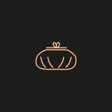 Sevimli bayan cüzdan Logo şablonu