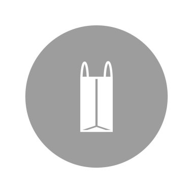 minimalist vektör simgesi alışveriş çantası