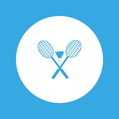 Raketleri ve raketle badminton vektör çizim için