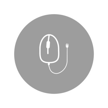 bilgisayar fare düz kutsal kişilerin resmi, vektör, illüstrasyon