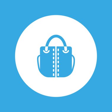 kadın el çantası düz simgesi 