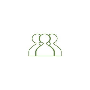 ekip çalışması düz simgesi, vektör çizim  