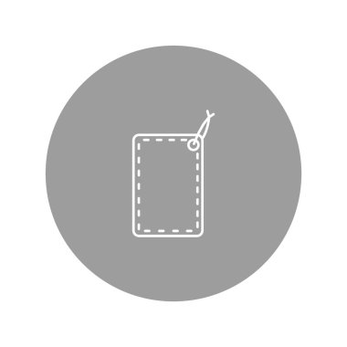 asmak etiketi düz simgesi, vektör çizim 