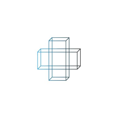 Tıbbi düz simgesi, vektör, illüstrasyon çapraz 