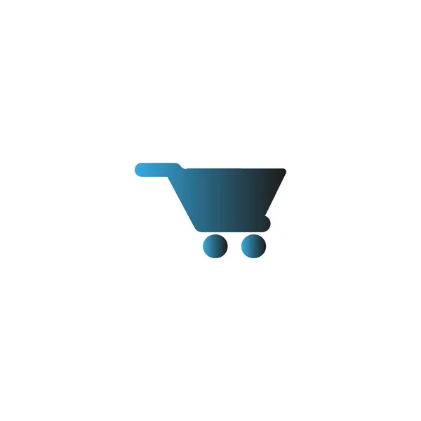 ショッピングカート ベクター画像のシンプルなアイコン — ストックベクタ
