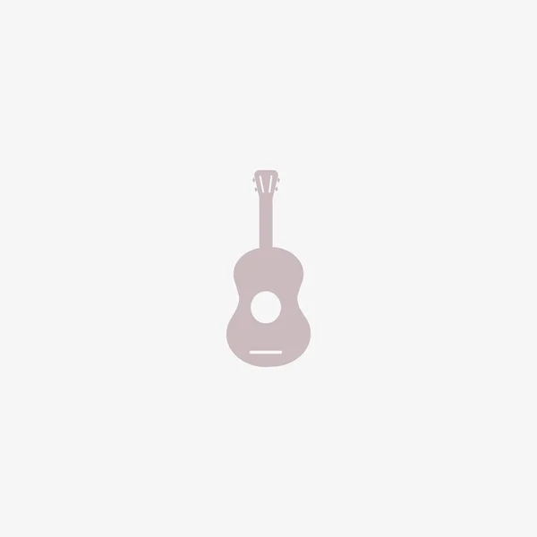 Het Pictogram Van Het Web Van Gitaar Vectorillustratie — Stockvector