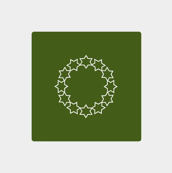 Étoiles Dans Cercle Icône Illustration Vectorielle — Image vectorielle