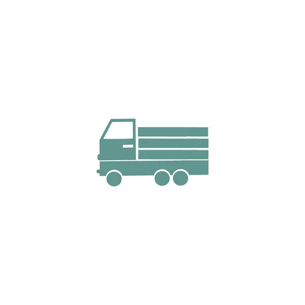 Enorme Levering Vrachtwagen Vectorillustratie — Stockvector