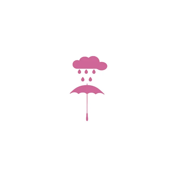Icono Ilustración Vectorial Paraguas Precipitación — Vector de stock