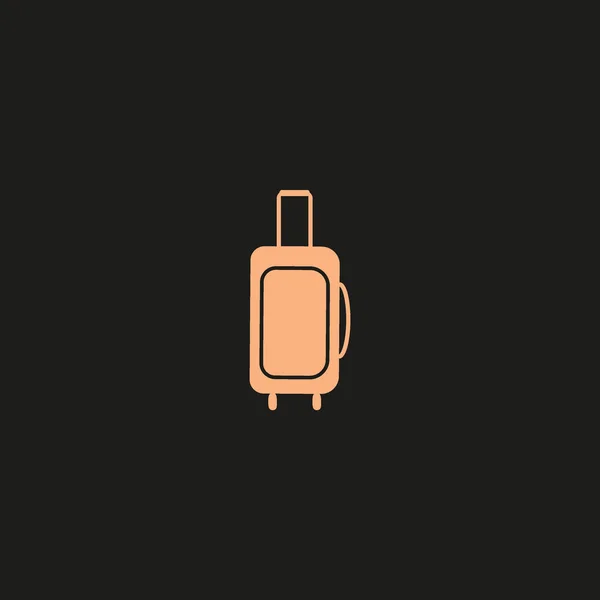 Modèle Élégant Logo Valise — Image vectorielle