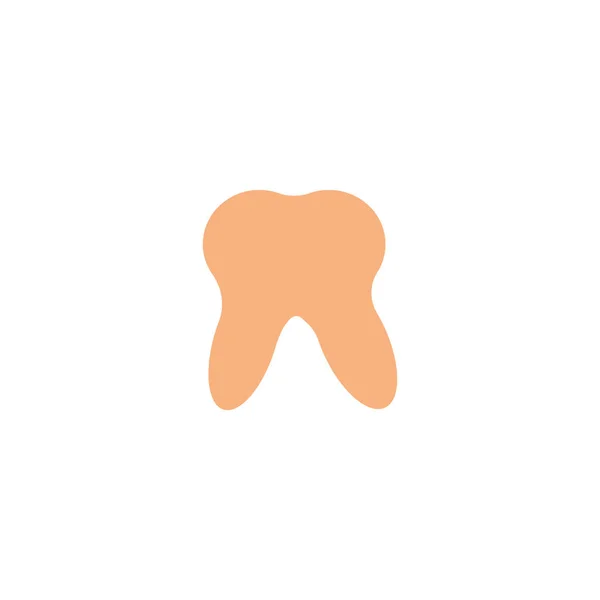 Ikona Płaskie Zęby Człowieka Wektor Ilustracja — Wektor stockowy