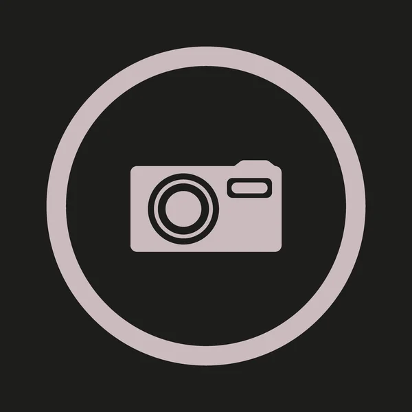 Minimalistic Vector Icon Photo Camera — Stock Vector