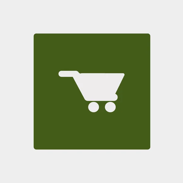 Minimalist Icon Shopping Cart Vector Illustration — Stock Vector