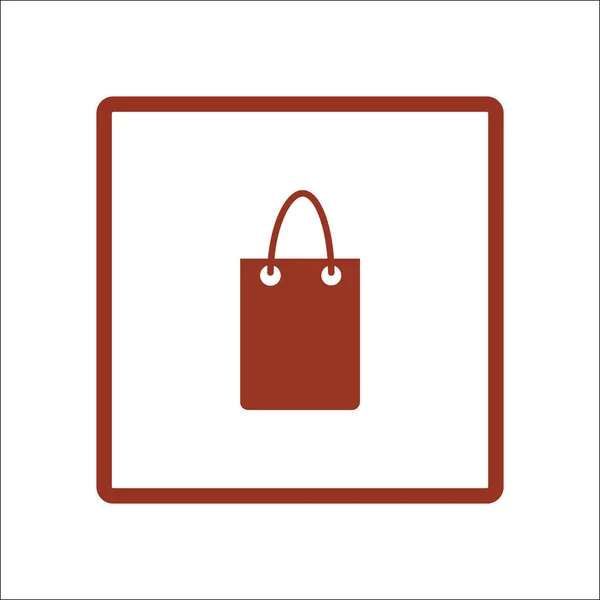 Minimalistisk Vektor Ikonen För Shopping Väska — Stock vektor
