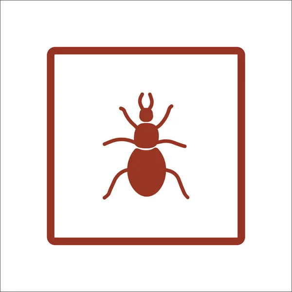 Bug Icono Plano Vector Ilustración — Vector de stock