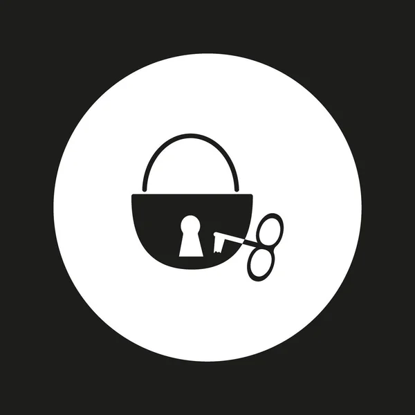 Шаблон Логотипа Блокировки Ключевых Знаков — стоковый вектор