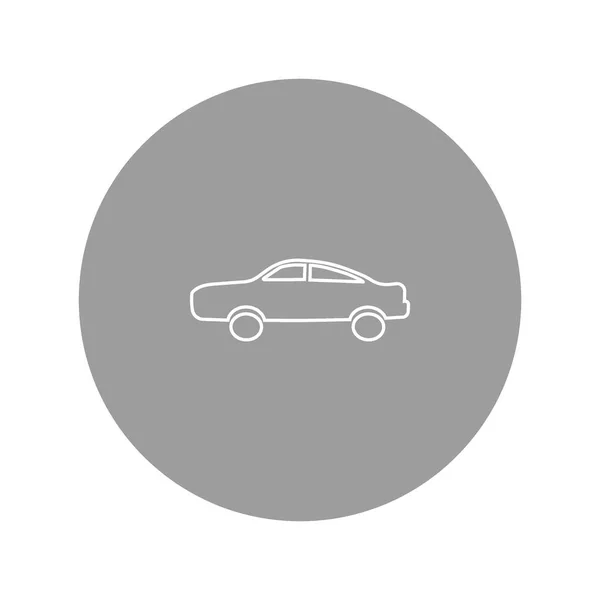 Icona Vettoriale Minimalista Dell Autovettura — Vettoriale Stock