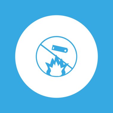 Pil simgesi simgesi, vektör çizim 