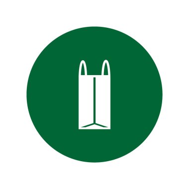 minimalist vektör simgesi alışveriş çantası