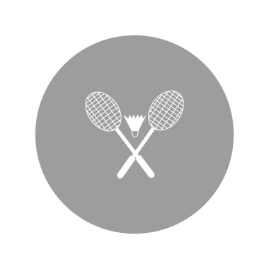 Raketleri ve raketle badminton vektör çizim için