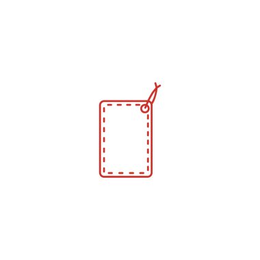 asmak etiketi düz simgesi, vektör çizim 