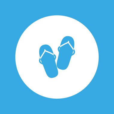 flip flop, vektör çizim minimalist simgesi