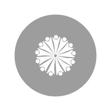 İnsanlar kutsal kişilerin resmi, vektör çizim soyut 