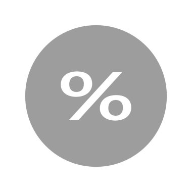 Konsept alışveriş yüzde simgesi