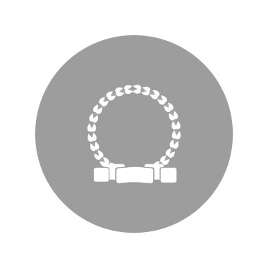 kupa düz simgesi, vektör illüstrasyonu 