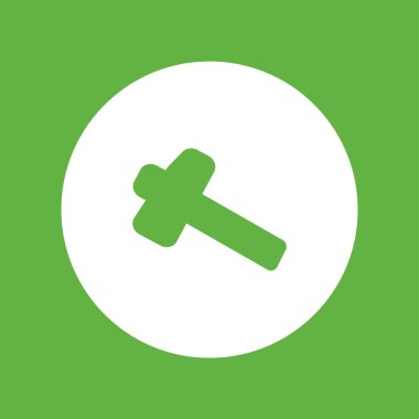 Balyoz minimalist vektör simgesi 