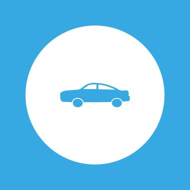 Binek otomobil minimalist vektör simgesi