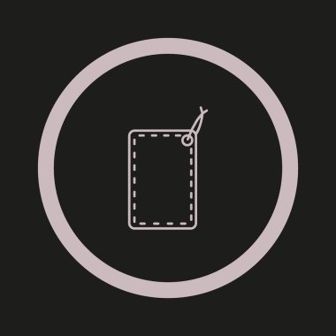 asmak etiketi düz simgesi, vektör çizim 