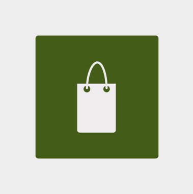 minimalist vektör simgesi alışveriş çantası