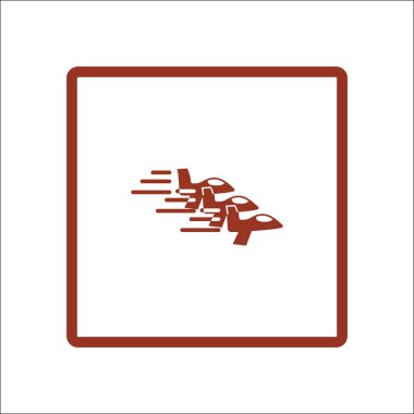 Oryantal uçak logo şablonu