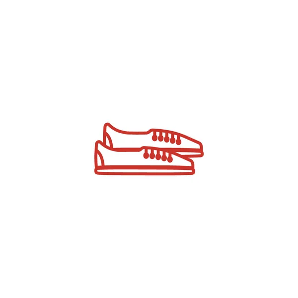 Zapatillas Deporte Icono Estilo Plano Vector Ilustración — Vector de stock