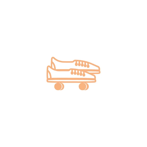 一对五颜六色的溜冰鞋向量例证 — 图库矢量图片