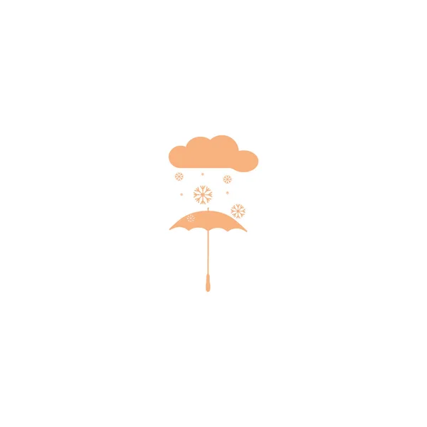 Paraply Webb Ikon Vektor Illustration — Stock vektor