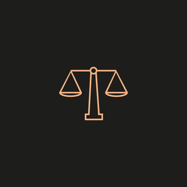 Lady Justice Vågen Vektorillustration — Stock vektor