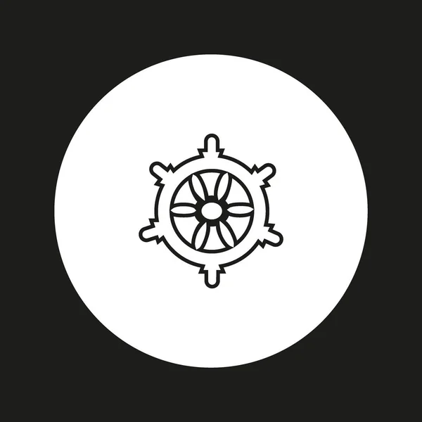 Иконка Плоского Колеса — стоковый вектор